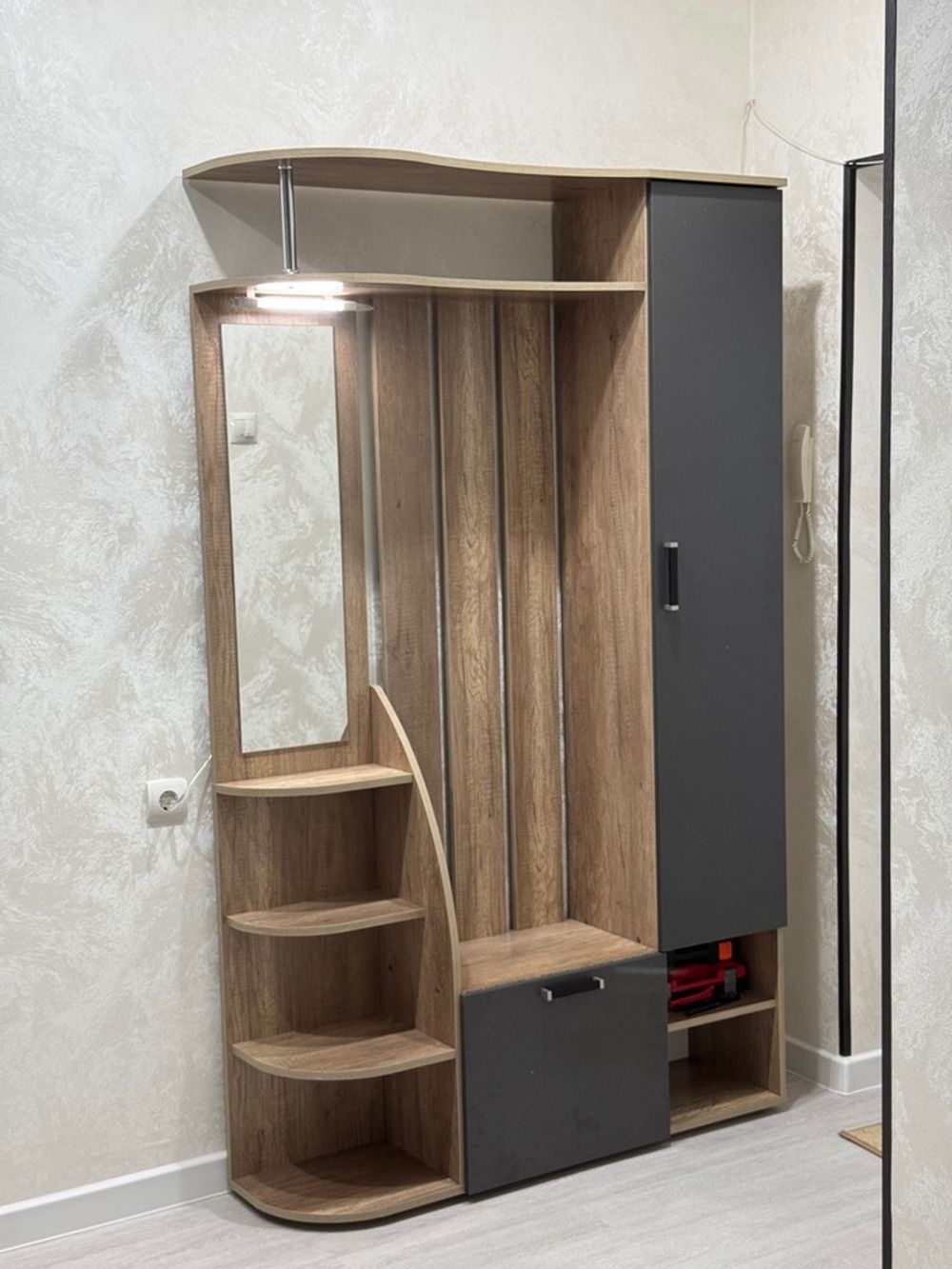 Прихожая Агата ПР-03 дуб каньон/графит