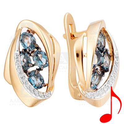 Серьги Au 585 (кл3474а-48)