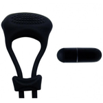 Эрекционное кольцо с фиксацией и вибрацией Curitis