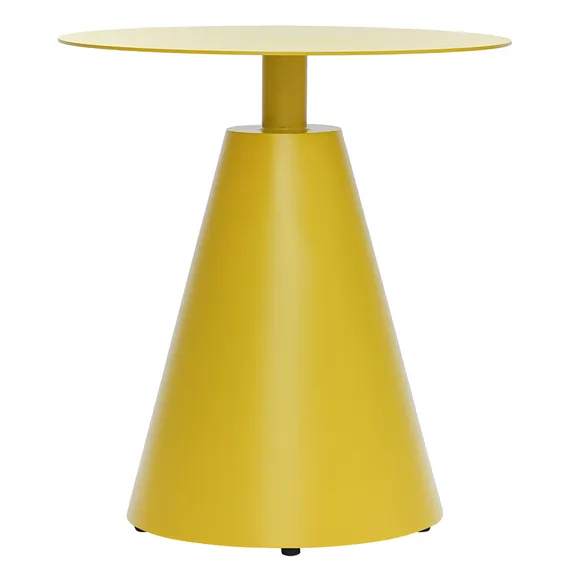 Столик кофейный Marius, Ø50х55 см, желтый