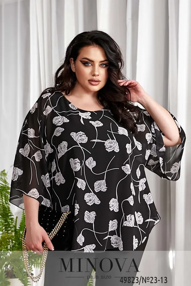 Блуза 23-13-черный Minova