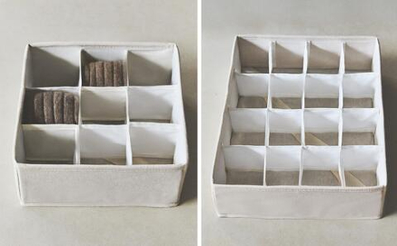 Коробка для хранения Zara Home, хлопок, бежевый, 7294/099