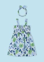 платье с повязкой на голову