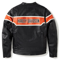 Куртка Trenton Riding black/orange Harley-Davidson (кожа)