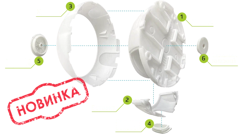 Монтажная коробка KadrON JB3-115W черная