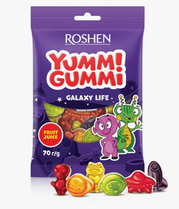 Конфеты желейные Roshen Yummi Gummi Galaxy Life 70 гр