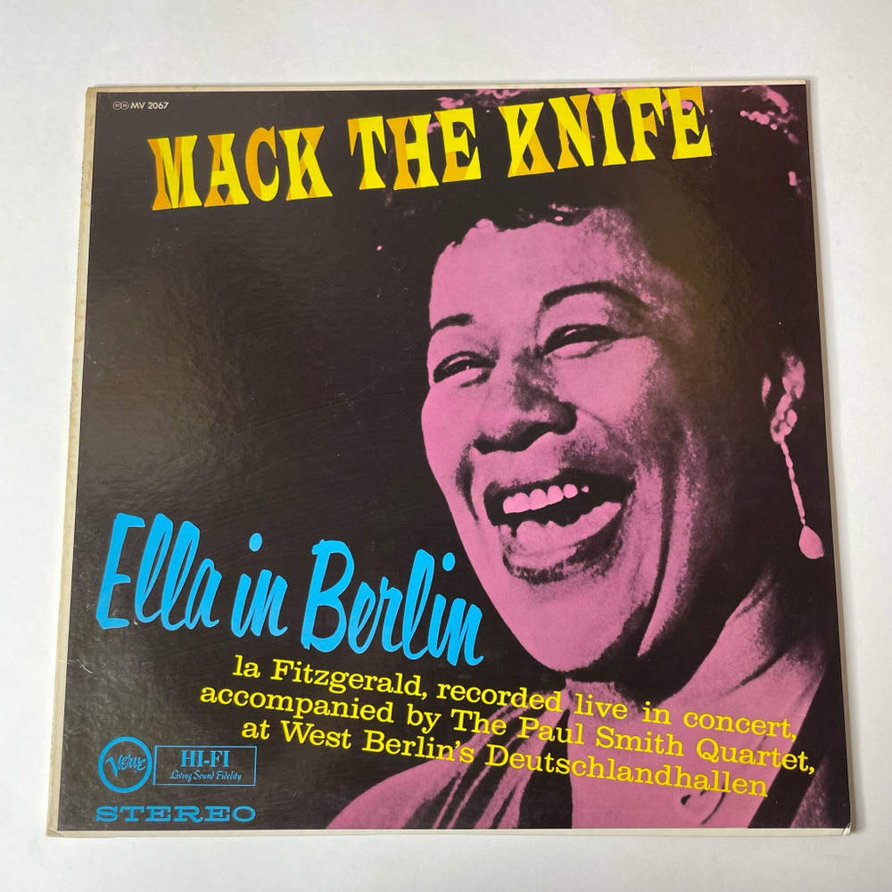 Винтажная виниловая пластинка LP Ella Fitzgerald Mack The Knif Ella In Berlin (Japan 1973) (No Obi) Summertime