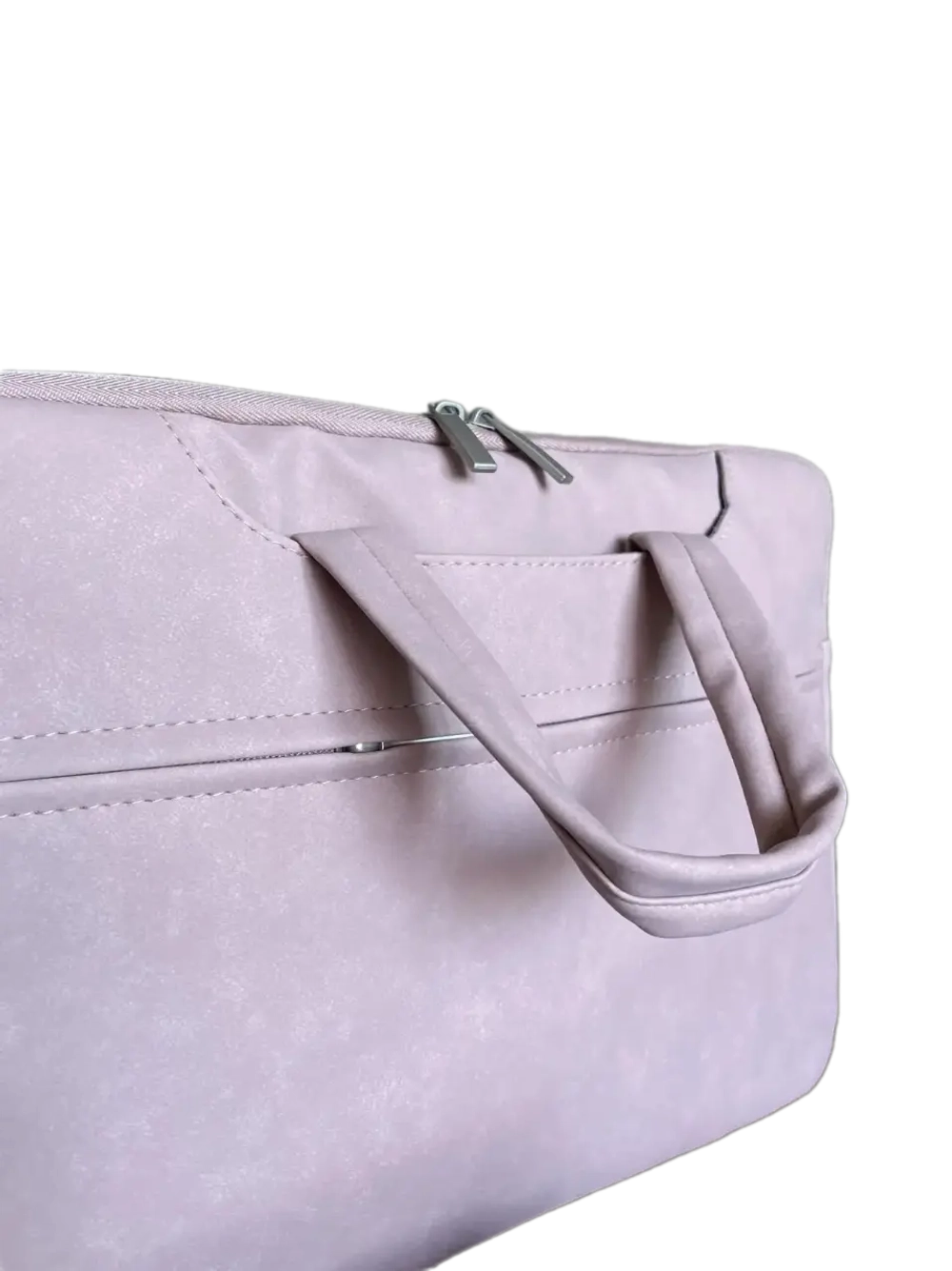 Сумка для ноутбука экокожа QOZA, розовая