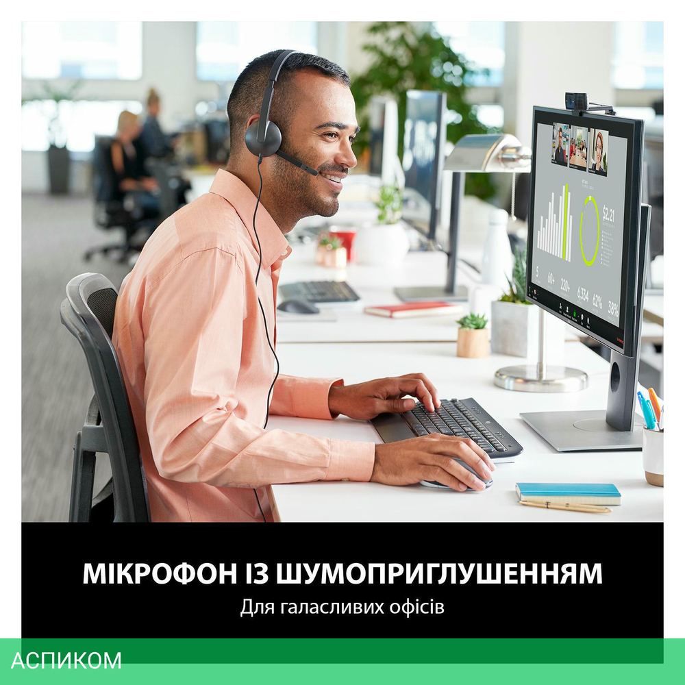Гарнитура Logitech PC Headset H340 (981-000475)