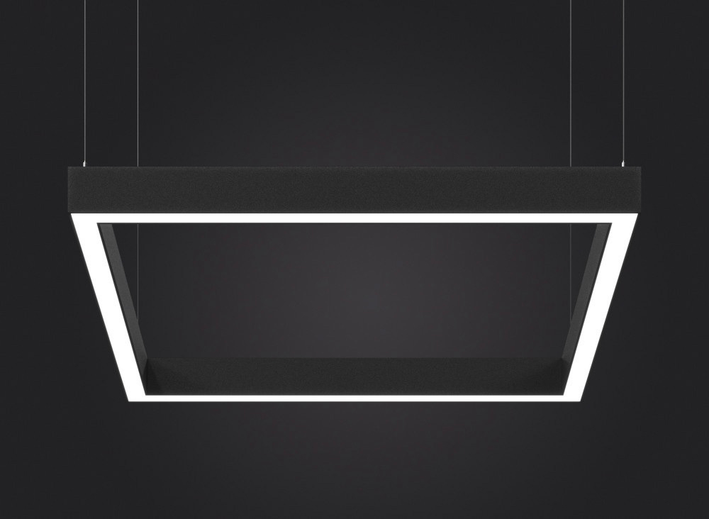 Подвесной LED светильник "Квадрат" LP85-FRAME-Q-1200 128Вт 3000К черный 9752Лм 1208х1208х80мм DIOLUM