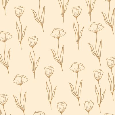 Нежные цветы, маки на бежевом