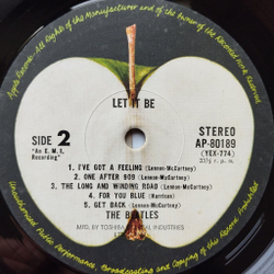 Винтажная виниловая пластинка LP The Beatles Let It Be (Japan 1974) (No Obi) Maggie Mae