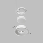 Встраиваемый светильник INER, до 15 Вт LED, GX53, IP20, алюминий, белый