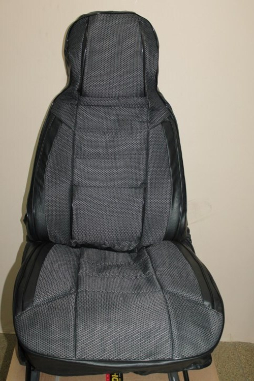 Чехлы на сиденье /2123 Шеви/ 2004-2012 г. Жаккард черный (разд. задн. спинка) (TREND NEW)