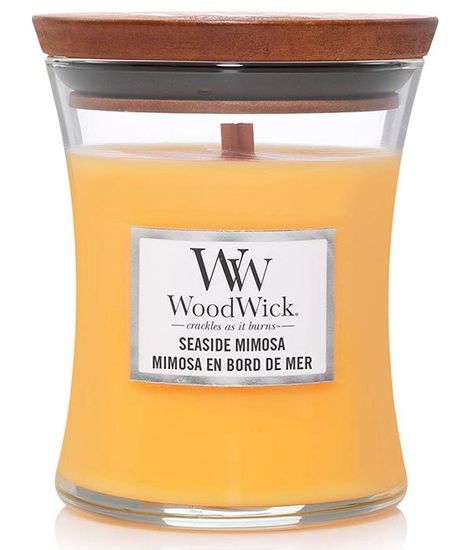 Прибрежная мимоза, ароматическая свеча, WoodWick