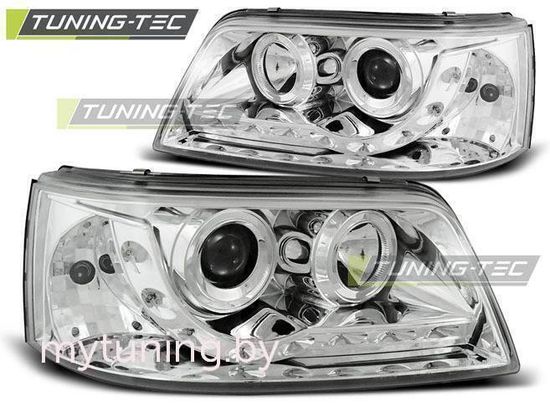 Передние фары VW T5 daylight chrome