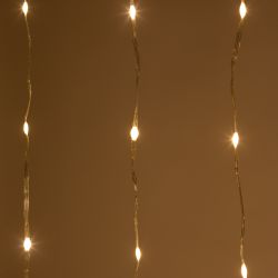 Светодиодная новогодняя гирлянда ЭРА ENIN-200WL занавес водопад теплый белый 3*2 м 200 LED IP20