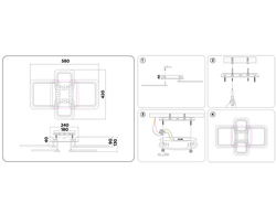 Ambrella Потолочный светодиодный светильник с пультом Original FA534
