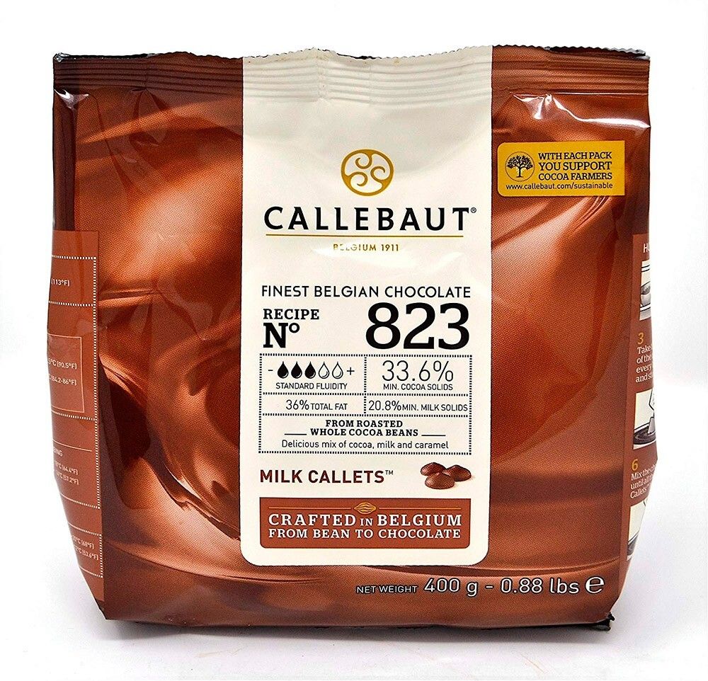 Бельгийский молочный шоколад 823 33,6% Barry Callebaut 400гр.