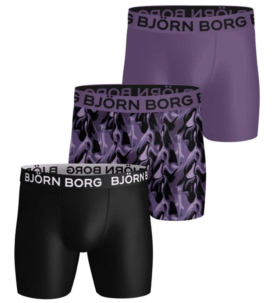 Мужские спортивные боксеры Björn Borg Sports Microfiber 3P - multicolor