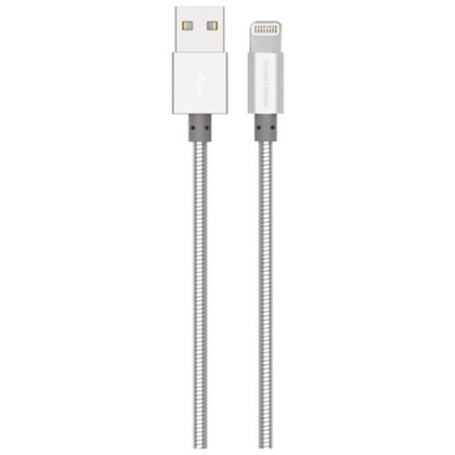 USB cable Lightning 1m армированный More Choice K31i 2.1А silver