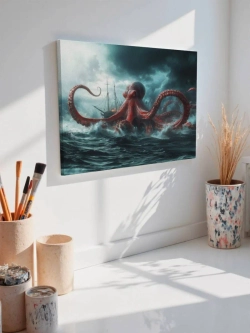 Картина на стену 40 X 50 Кракен