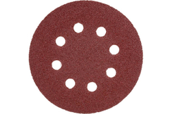Универсальный шлифовальный круг STAYER на велкро основе 125 мм 8 отверстий 5 шт. Р60 35452-125-060