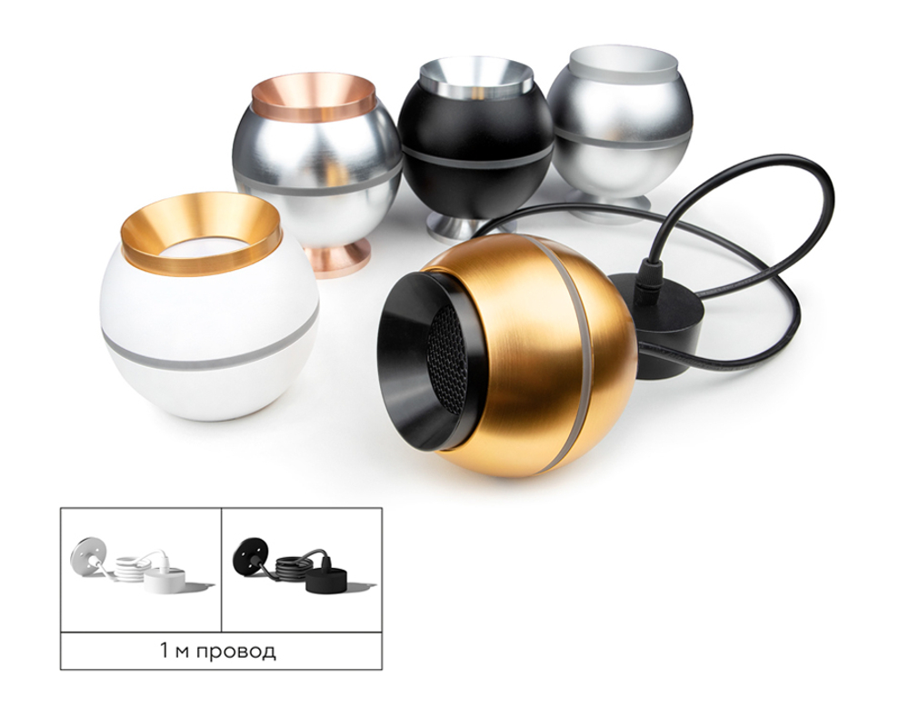 C1105 PYG золото желтое полированное D100*H80mm MR16 GU5.3 LED 3W 4200K