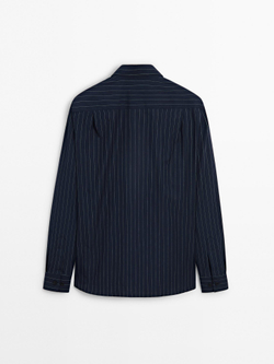 Massimo Dutti РУБАШКА ИЗ 100% ХЛОПКА, ТЕМНО-СИНИЙ