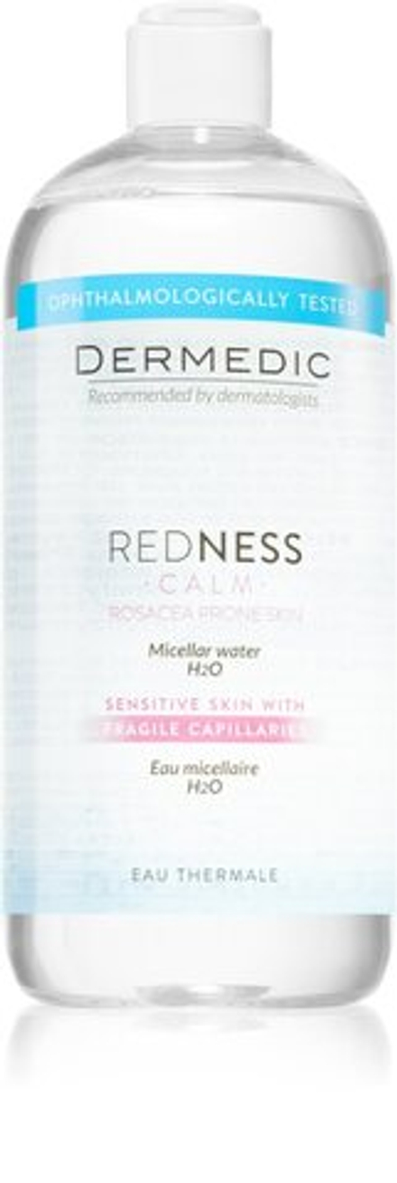 Dermedic Redness Calm - мицеллярная вода для чувствительной кожи, склонной к изменению цвета /   500  ml  / GTIN 5901643176389