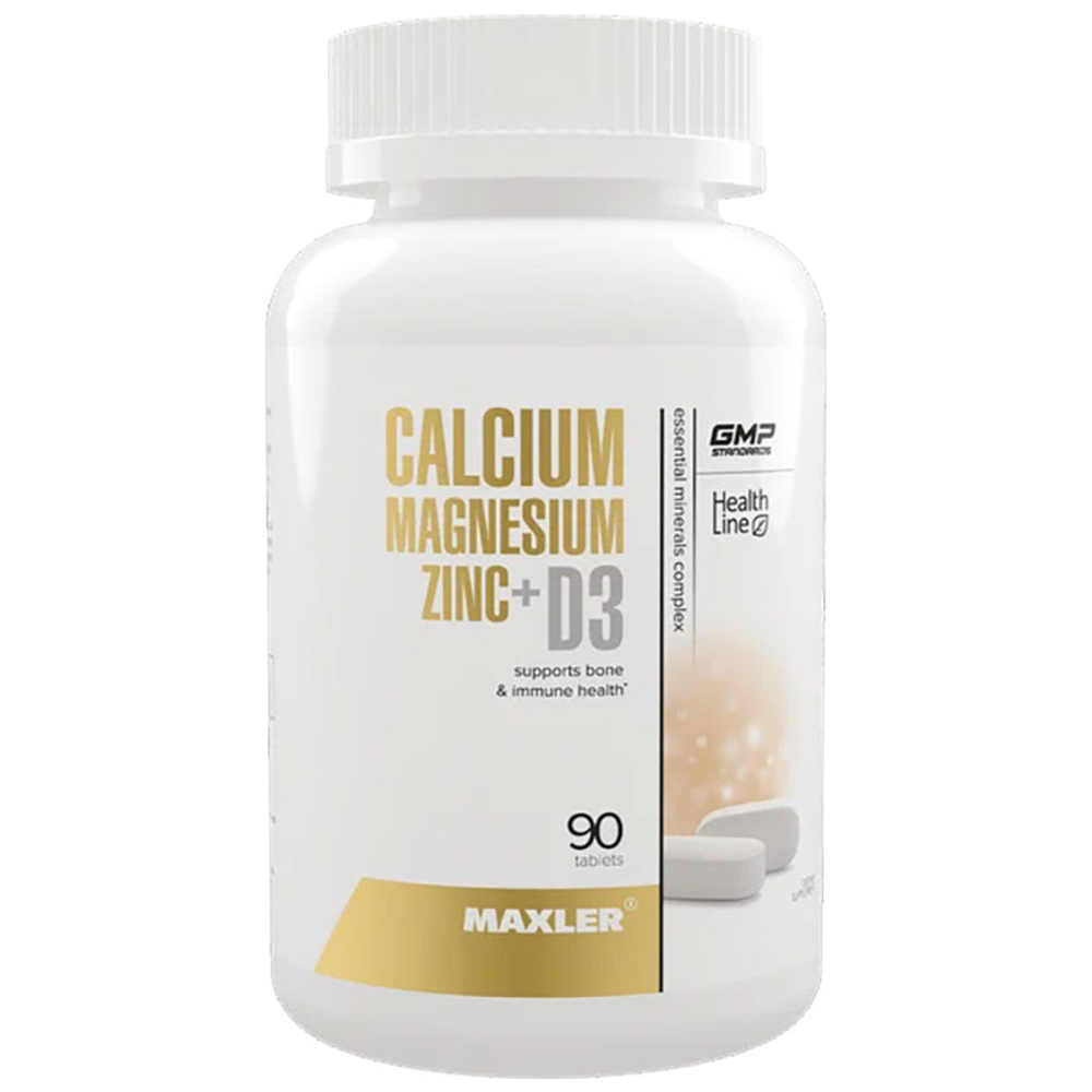 Maxler Calcium Zinc Magnesium + D3 (90 таб.) [M]