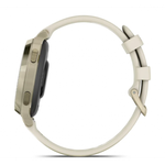Умные часы Garmin Lily 2 Active кремово-золотые с белым силиконовым ремешком