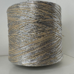 HAREM - Luxury Production by Ri.Go.; 88% хлопок, 12% фольга; 240м/100гр; col.1680, цвет: крем-брюле, фольга серебро