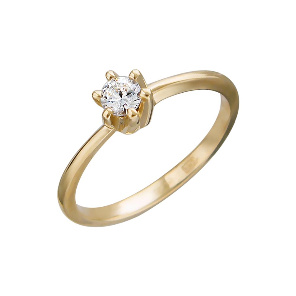 Кольцо с бриллиантами  из красного золота JA-K-1К613267