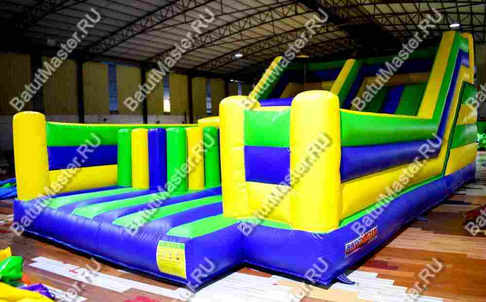 Надувная полоса препятствий "Веселые старты 2" 9*5,5*3,5