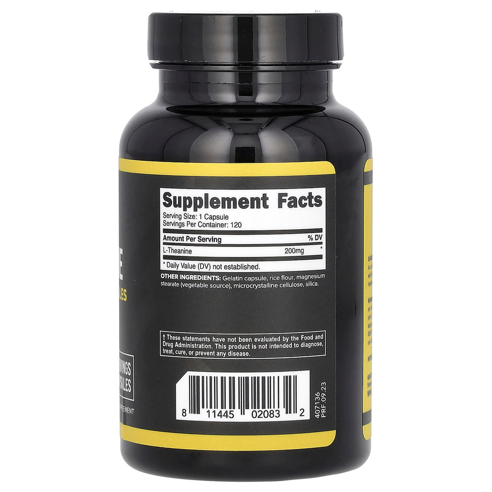 Primaforce, L-теанин, 200 мг, 120 капсул