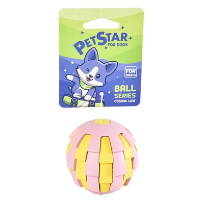 Игрушка "Мяч" 5х6,5 см для лакомств (резина) - для собак (Pet Star)