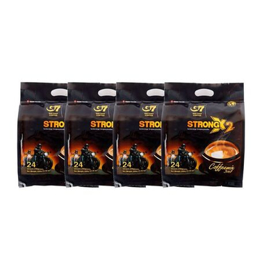 Вьетнамский растворимый кофе G7 Strong X2 (3 в 1), четыре упаковки по 600 грамм (96 стик)
