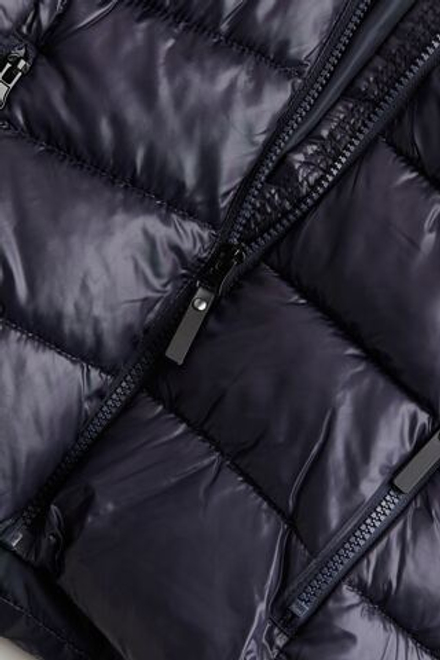 H&M Пуховая куртка с капюшоном, темно-синий