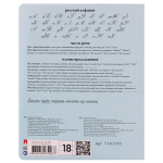 Тетрадь А5 18л. линия "Народная", цвет голубой (Альт) микс цветов (комплект 5 шт)