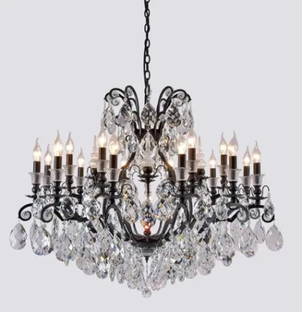 Подвесная люстра Crystal Lux MAGNIFICO MAGNIFICO SP19 BLACK/TRANSPARENT