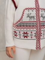 Жилетка вязаная на молнии