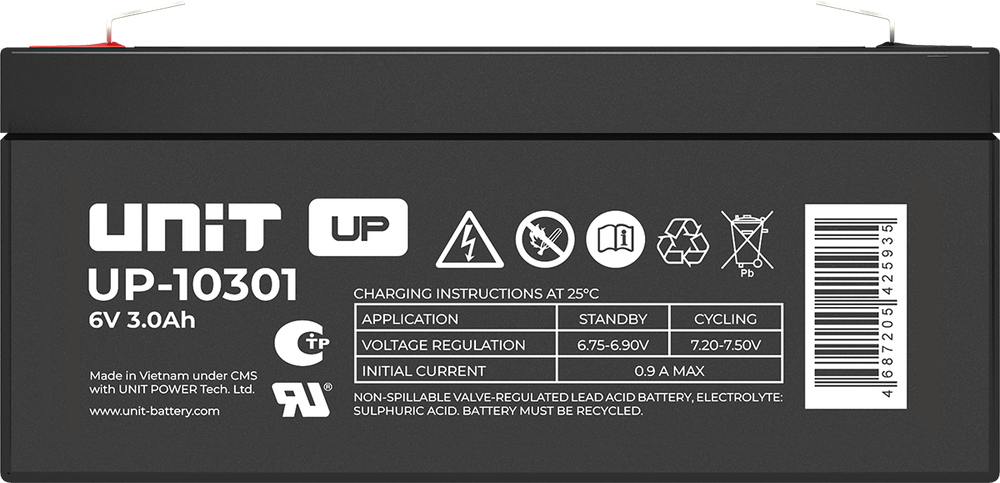 Аккумулятор UNIT UP-10301