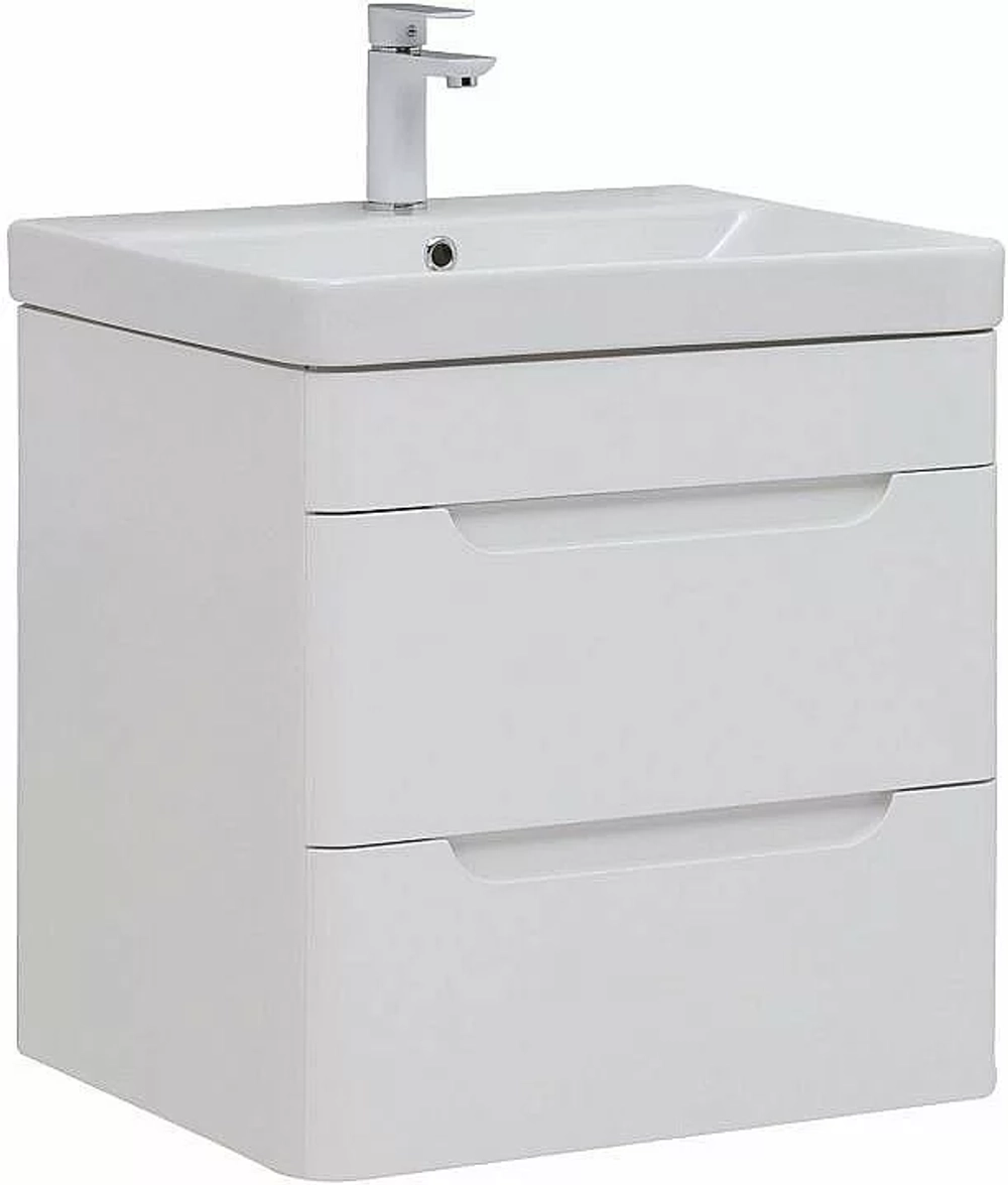 Тумба с раковиной Aquanet София 288905 60 белый глянец