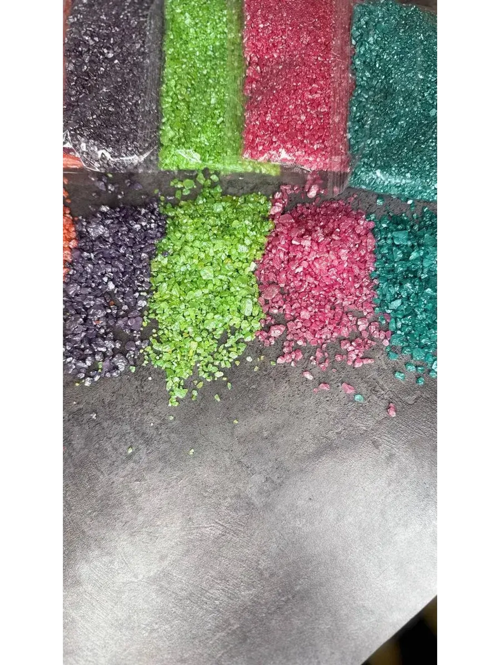 Набор подарочный морская соль для ванны с шиммером 8 шт