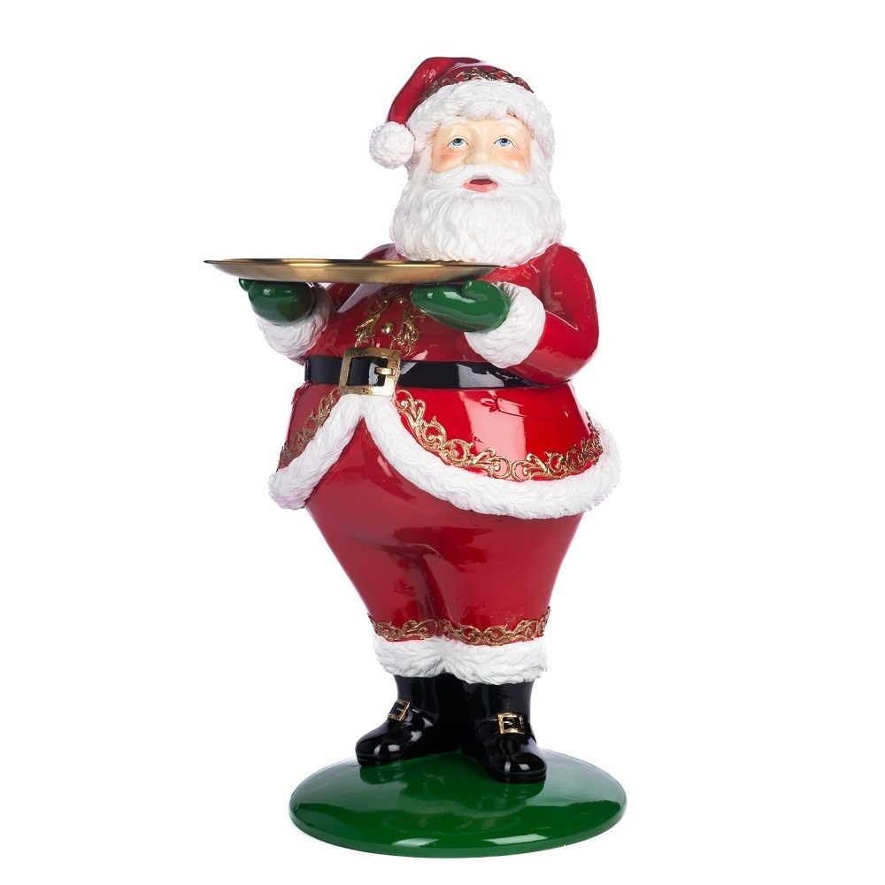 Дед Мороз с блюдом в полный рост 61 см