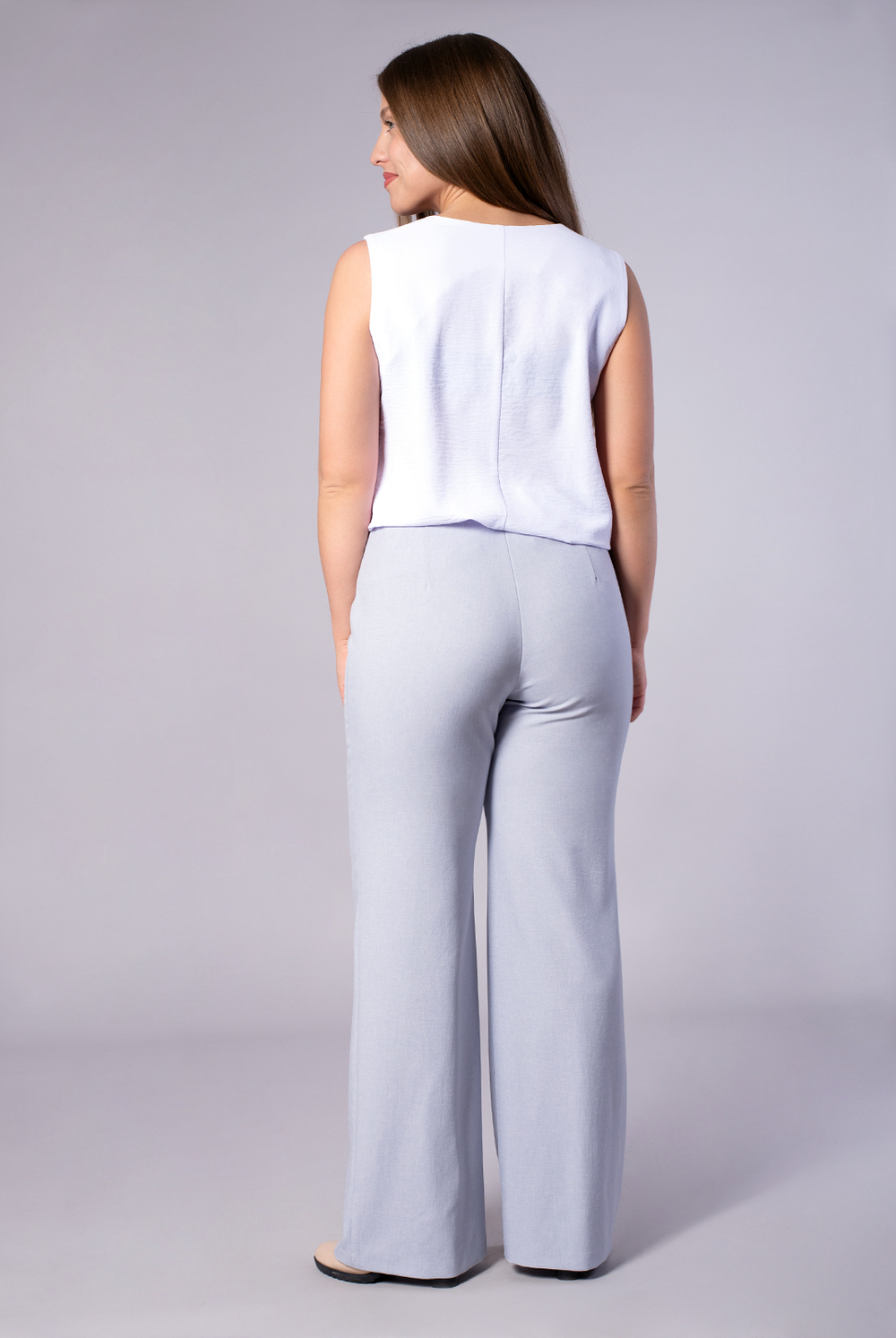 Блузка женская 1597оп, белый #30Б091597оп