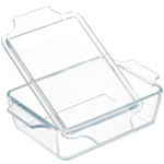 Форма для выпечки стекло, 1 л, прямоуг, с крыш, Y4-3579