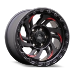 Диск колёсный литой AGILITY FORCE А723 R18 8.5 ET0 Black / Red Milled Spokes