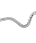 Гриф для штанги BB-102 W-образный, d=25 мм, металлический, с металлическими замками, хром, 120 см